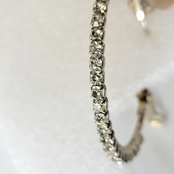 Crystal Hoop Earrings - Picture 3 of 10